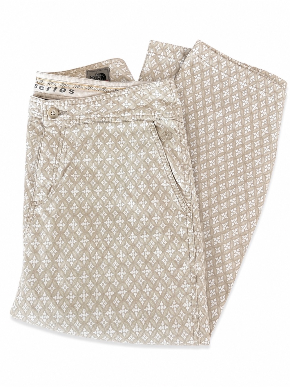 The North Face A5 Series Women’s Capris Cotton Pants Size 8 Vintage Beige/Khaki